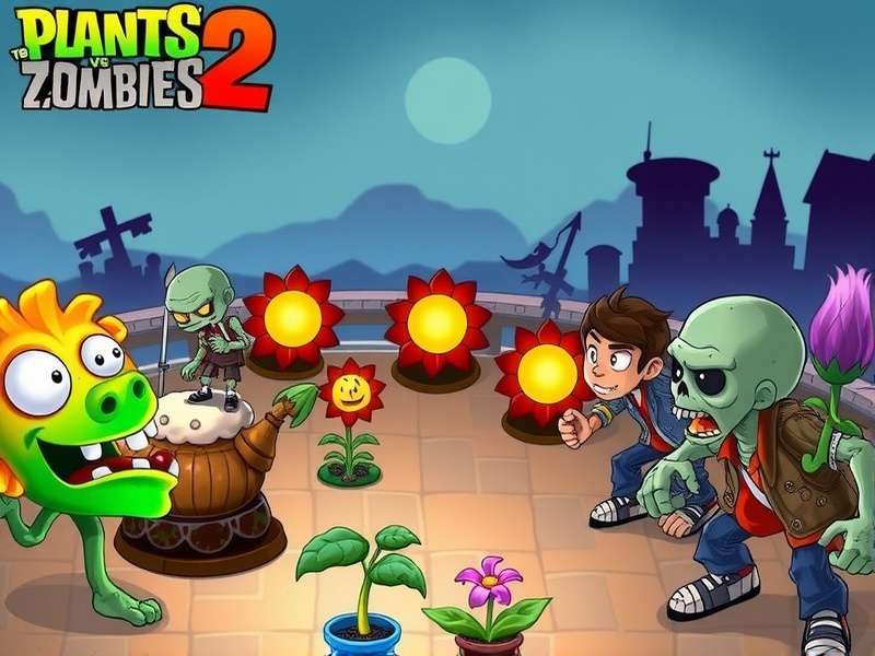 Different types of plants in Plants Vs Zombies 2